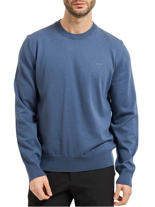 Maglione girocollo in cotone Hugo Boss | 50556344468